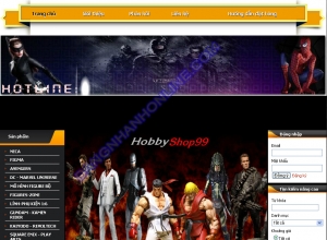 Thiết kế website hobbyshop99.com